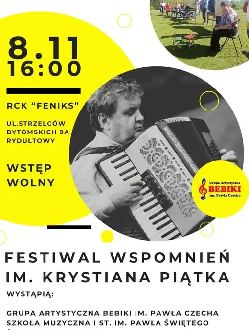 Festiwal Wspomnień im. Krystiana Piątka w Rydułtowach – muzyka, która łączy pokolenia