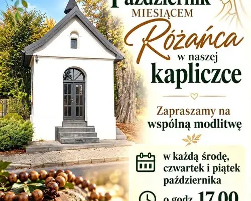 Październik miesiącem Różańca – wspólna modlitwa w kapliczce