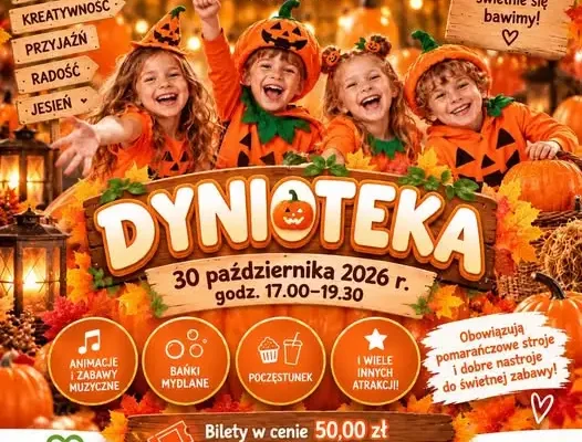 Dynioteka 2026 w Radlinie – pomarańczowa zabawa dla dzieci już 30 października