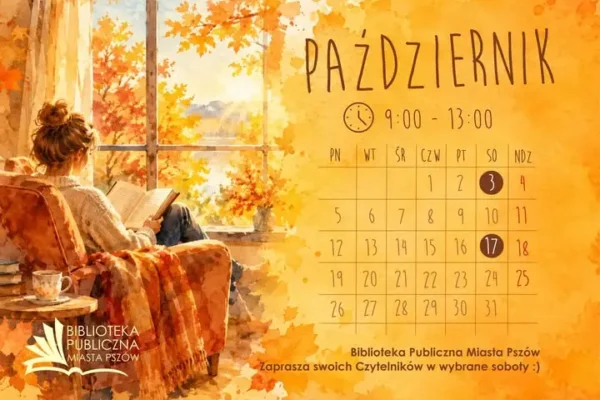 Biblioteka w Pszowie zaprasza na jesienne soboty z książką