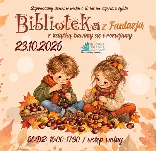 Biblioteka w Pszowie zaprasza dzieci na kreatywne zajęcia „Biblioteka z Fantazją”