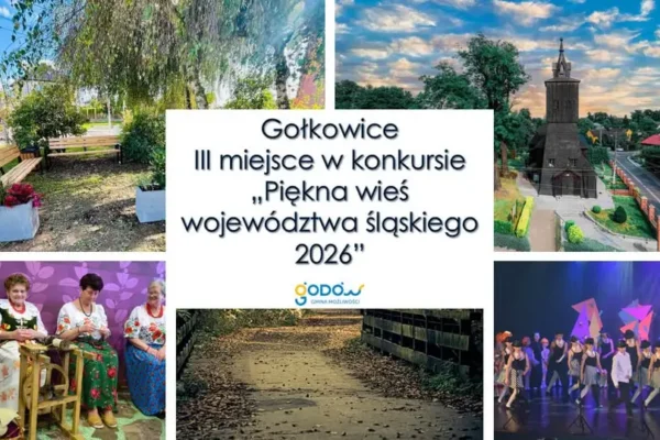 Gołkowice z trzecim miejscem w konkursie „Piękna wieś województwa śląskiego 2026”