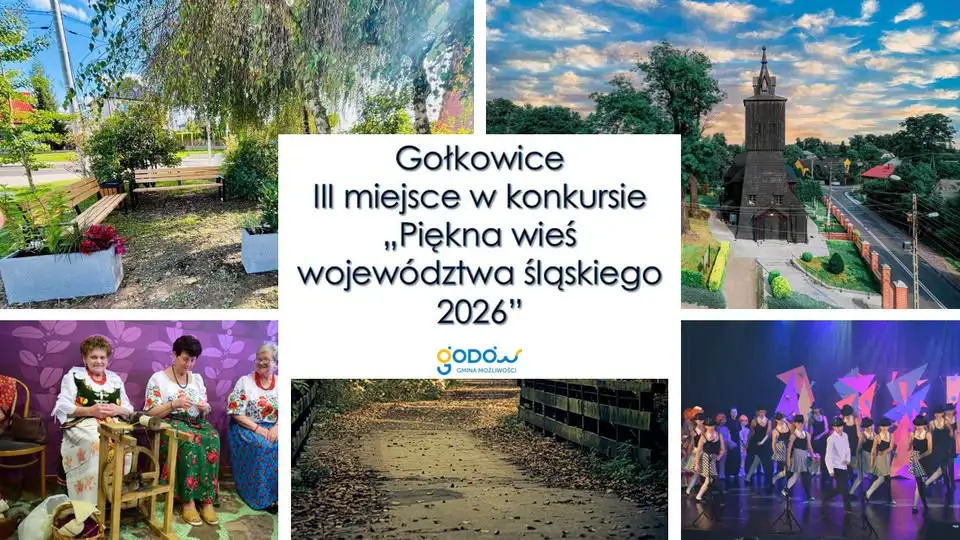 Gołkowice z trzecim miejscem w konkursie „Piękna wieś województwa śląskiego 2026”