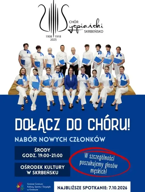 Chór ze Skrbeńska szuka nowych głosów – pierwsza próba już 7 października