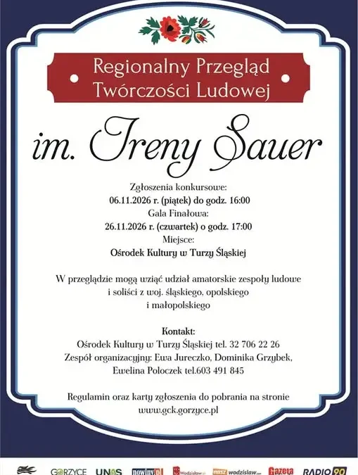 II Regionalny Przegląd Twórczości Ludowej im. Ireny Sauer – trwają zgłoszenia
