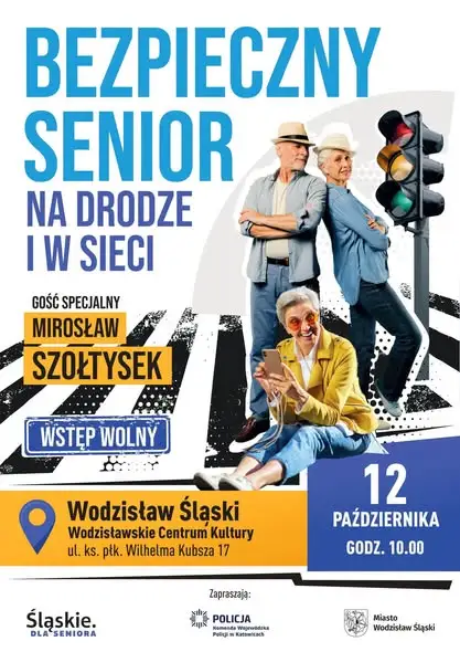 Bezpieczny Senior – na drodze i w sieci. Spotkanie w Wodzisławiu Śląskim