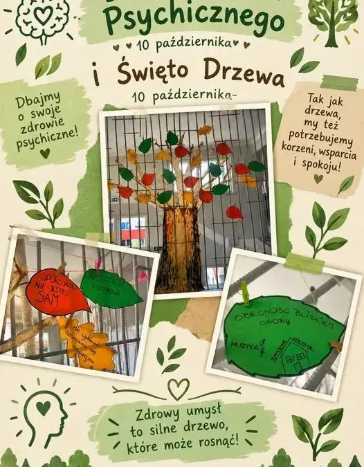 Uczniowie stworzyli Drzewo Zdrowia Psychicznego – wyjątkowa instalacja w szkole