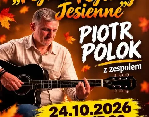 Jesienny koncert Piotra Poloka w bibliotece w Pszowie