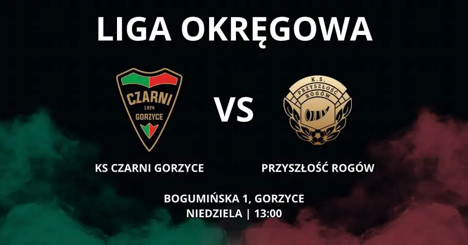 KS Czarni Gorzyce zagrają z Przyszłością Rogów w 11. kolejce ligi okręgowej