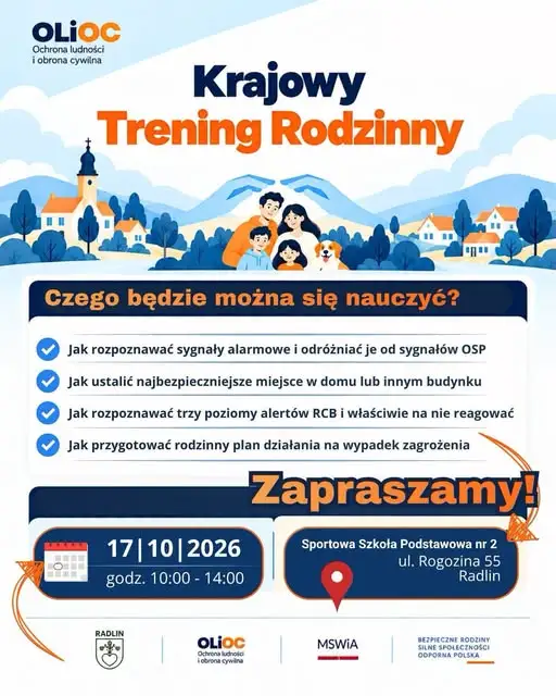 Radlin: Krajowy Trening Rodzinny — jak przygotować bliskich na sytuacje kryzysowe?