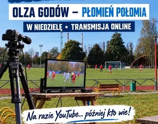 Olza Godów z własną transmisją online – niedzielny mecz z Płomieniem Połomia