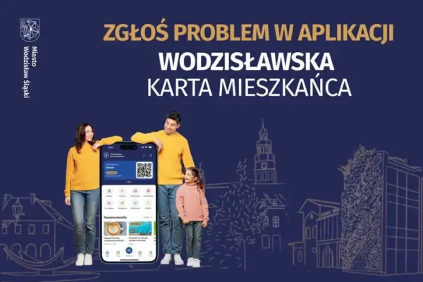 Wodzisław Śląski: zgłoś problem w aplikacji Wodzisławska Karta Mieszkańca