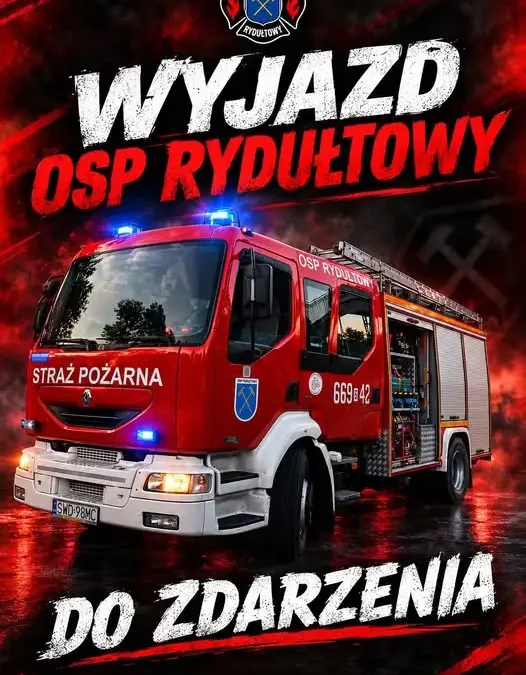 Rydułtowy: zwisający przewód nad ulicą Radoszowską blokował przejazd
