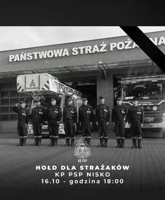 Hołd dla strażaków z Niska – sygnały świetlno-dźwiękowe w całym kraju