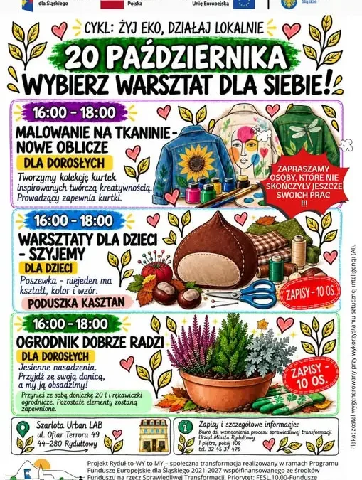Rydułtowy: EKO warsztaty i sąsiedzka współpraca w Szarlocie