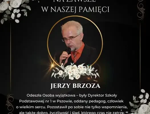 Pożegnanie śp. Jerzego Brzozy – byłego dyrektora Szkoły Podstawowej nr 1 w Pszowie