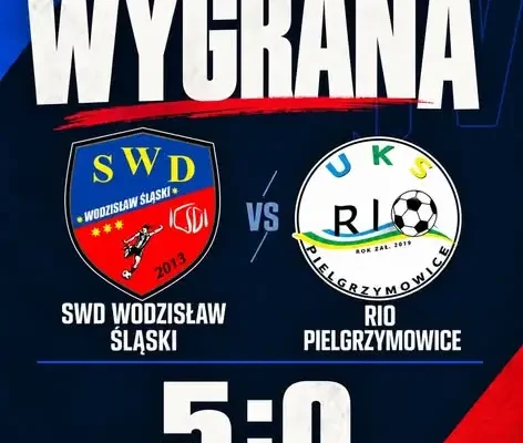 SWD Wodzisław Śląski rozgromił UKS RIO Pielgrzymowice 5:0 w IV lidze
