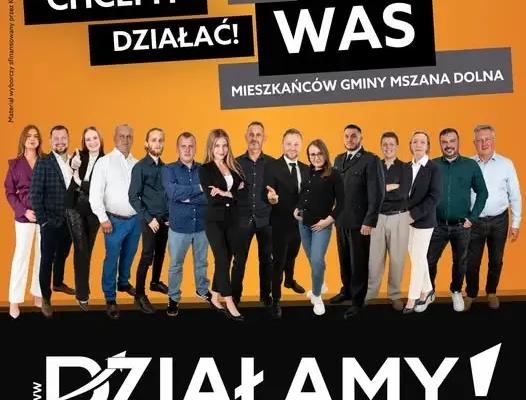 KWW DZIAŁAMY! prezentuje 15 kandydatów do Rady Gminy Mszana Dolna