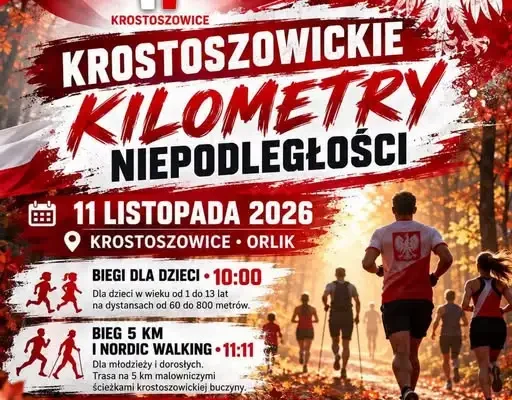 Krostoszowickie Kilometry Niepodległości – zapisy na sportowe świętowanie 11 listopada
