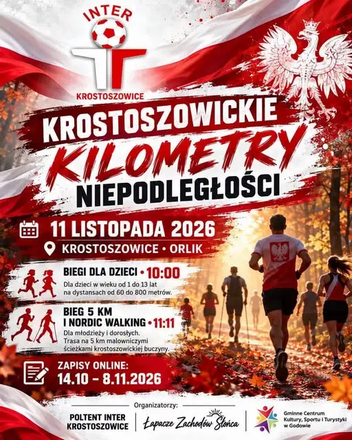 Krostoszowickie Kilometry Niepodległości – zapisy na sportowe świętowanie 11 listopada
