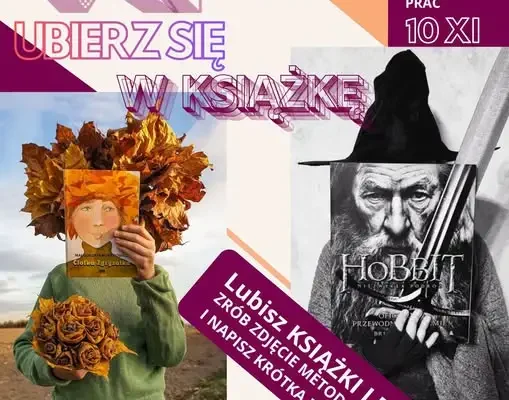 Konkurs „Ubierz się w książkę” – biblioteka szkolna zaprasza uczniów