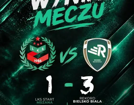 Start Mszana przegrywa z liderem. Rekord Bielsko-Biała wygrywa 3:1
