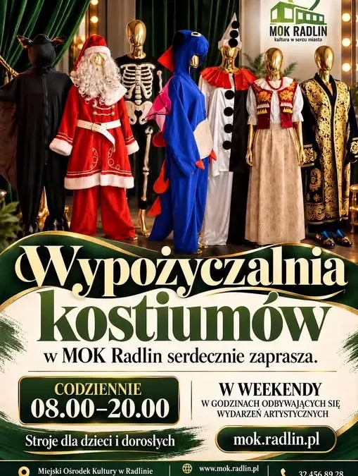Wypożyczalnia strojów w MOK Radlin – pomysł na bal przebierańców i przedstawienie