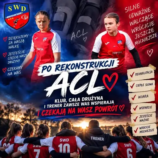 Zofia Jureczko i Julia Dolnik po operacji ACL. SWD Wodzisław Śląski wspiera zawodniczki