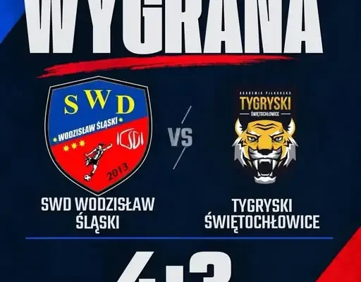 Zwycięstwo U13: SWD Wodzisław Śląski pokonał Tygryski Świętochłowice 4:3