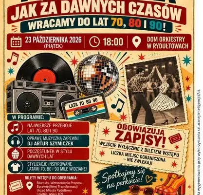 Wolne bilety na potańcówkę i warsztaty w Rydułtowach – ostatnia szansa!