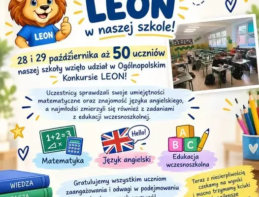 50 uczniów wodzisławskiej szkoły zmierzyło się z Ogólnopolskim Konkursem LEON