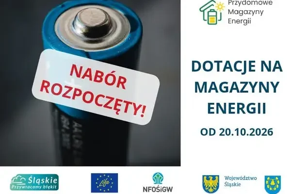 Gmina Mszana: dotacje na przydomowe magazyny energii nawet do 16 tys. zł