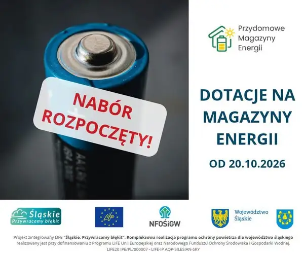 Gmina Mszana: dotacje na przydomowe magazyny energii nawet do 16 tys. zł