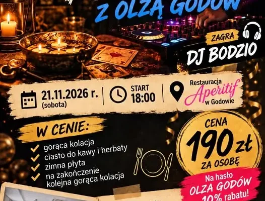 Andrzejki z Olzą Godów – ostatnie miejsca na zabawę w Aperitif