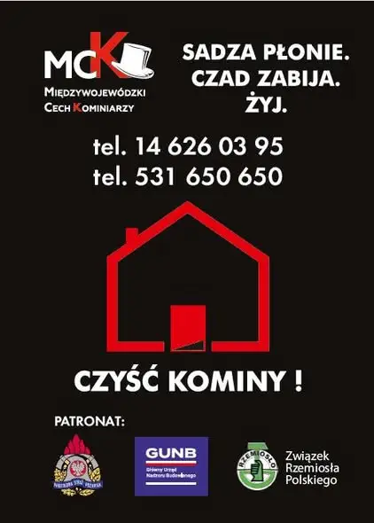 Kominiarze ostrzegają: sadza płonie, czad zabija. Kampania „Sadza płonie. Czad zabija. Żyj!”
