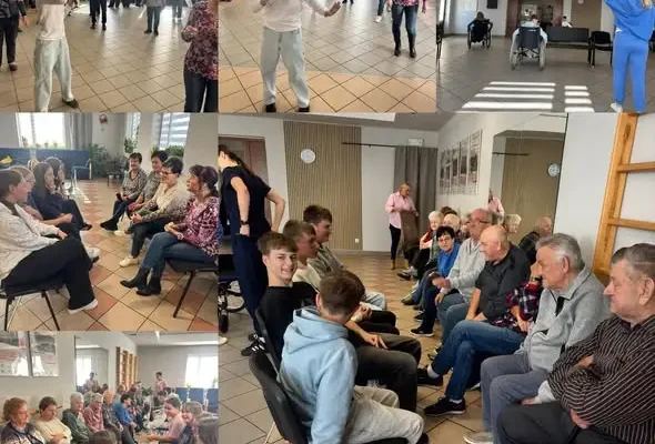 Uczniowie z Gorzyc odwiedzili seniorów w Bełsznicy – lekcja empatii i wspólny taniec